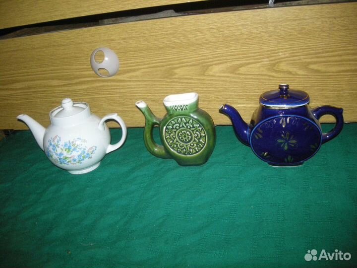 Чайники 3 литра СССР фаянс гжель супница кружки ло