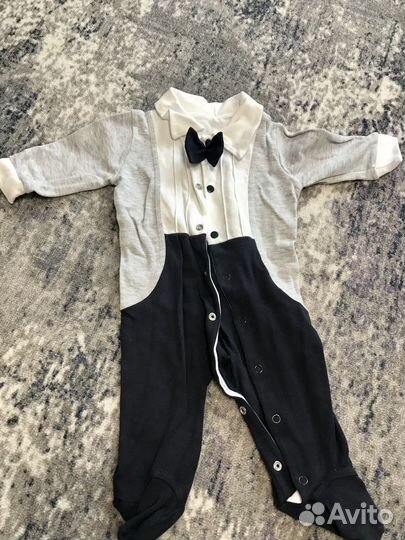 Вещи пакетом для мальчика (0-3-6мес)