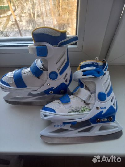Коньки детские раздвижные размер 27-30