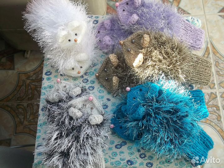 Варежки- ежики