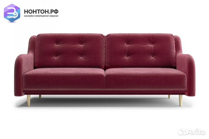 Диван книжка Глосс бордовый
