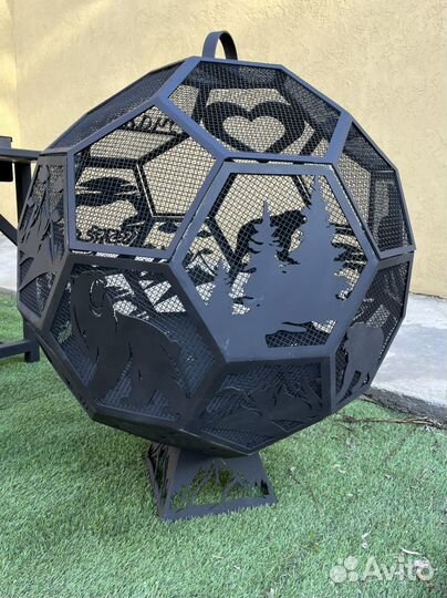 Костровая чаша с крышкой