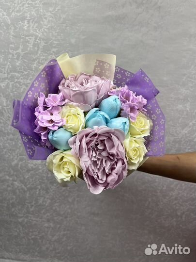 Розы из мыла