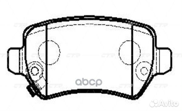CKG-58 Колодки тормозные дисковые зад GK0