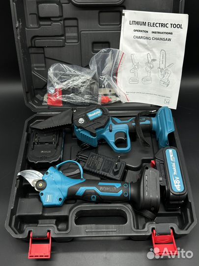 Набор 2 в 1 Makita Сучкорез + Секатор аккумулятор