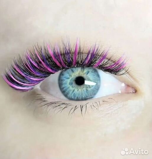 Реснички цветные