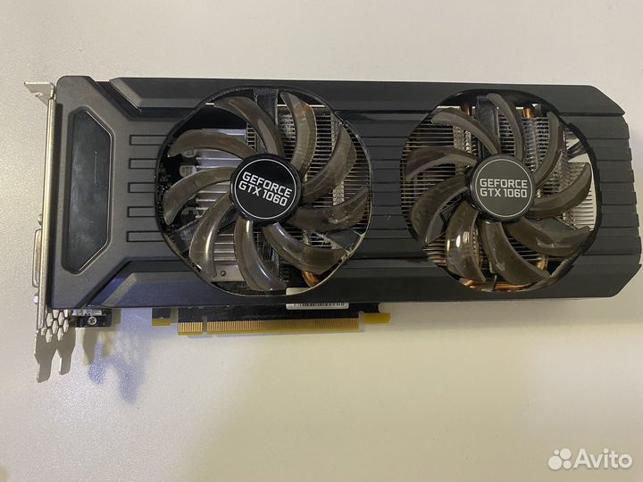 Видеокарта GTX 1060 3Gb dual Palit