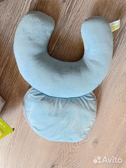 Развивающий коврик-подушка валик жирафик