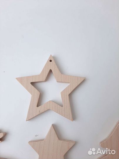 Набор деревянных ёлочных игрушек