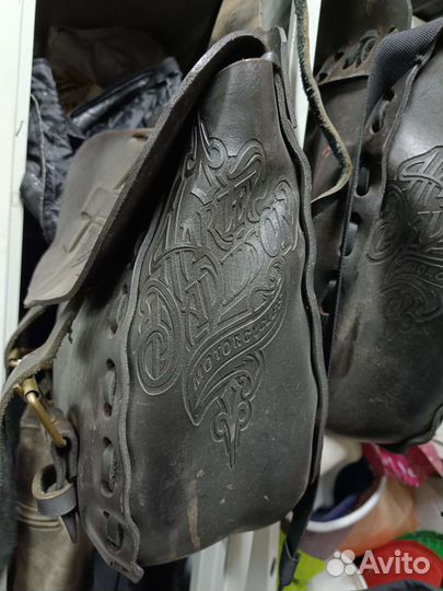 Кофры кожаные Harley Davidson (перекидные сумки)