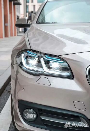 Фары передние BMW 5 F10 в стиле G30 Laser