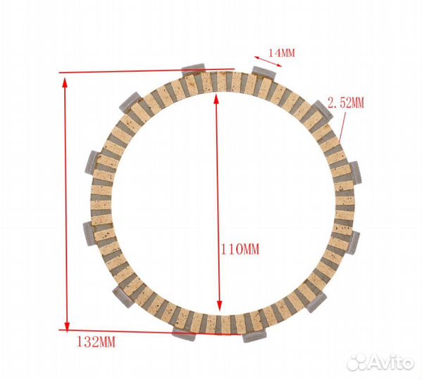 Диски сцепления Suzuki gsxr600, gsxr750, K3-K9