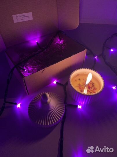 Ароматическая свеча в подарочной упаковке