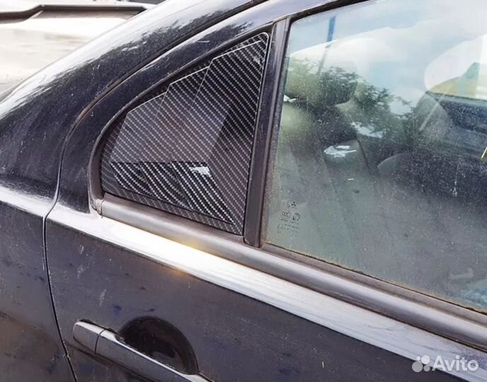 Накладки на задние окна Mitsubishi lancer 10