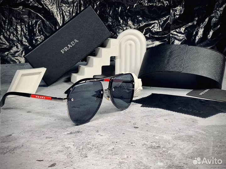 Очки Prada Aviator черные