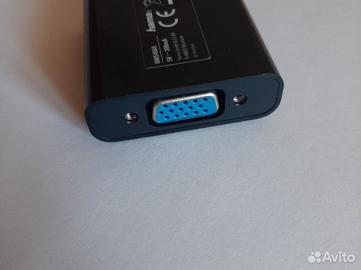 Адаптер hama hdmi(m) -VGA(f),0.1м,00054569оригинал