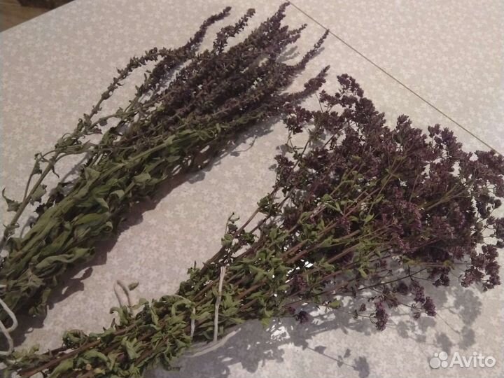 Травы сушеные чабрец, душица, шалфей