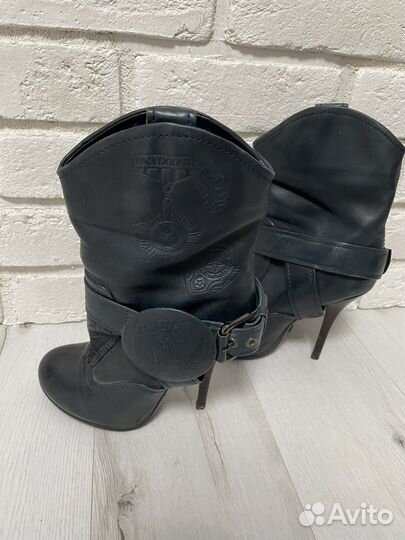 Ботильоны Paolo Conte кожаные