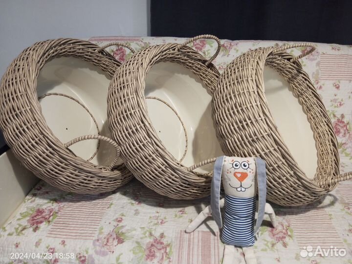 Кашпо из ротанга