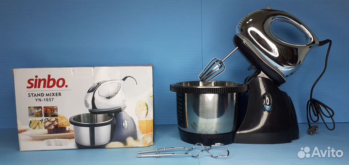 Миксер Стационарный с чашей 1000вт Sinbo 2в1