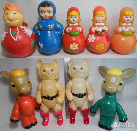 Старинные целлулоидные игрушки ссср.Раздельно
