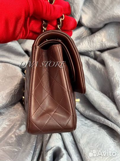 Сумка Chanel classic flap коричневая