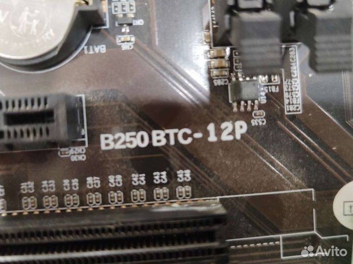 Материнская платB250 BTC-12P и с процессором 1151