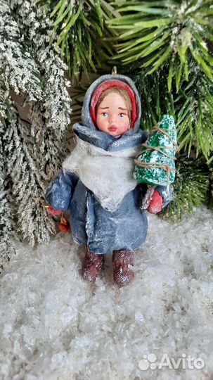 Ватные ёлочные игрушки