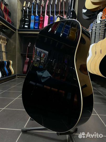 Гитара Акустическая Новая Черная