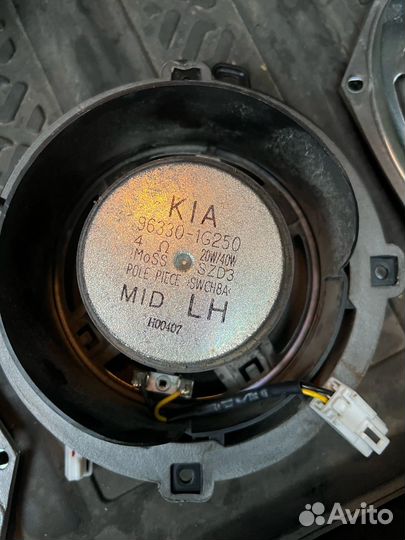 Штатные динамики kia rio 2