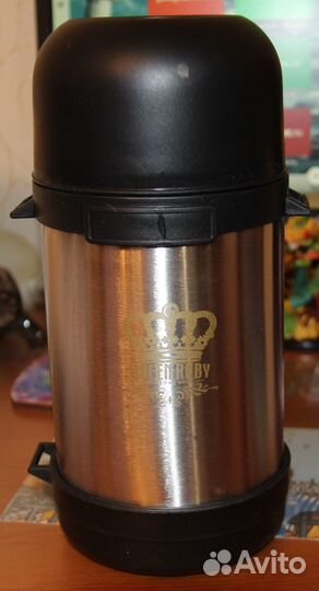 Термос суповой чайный металлический 1 литр