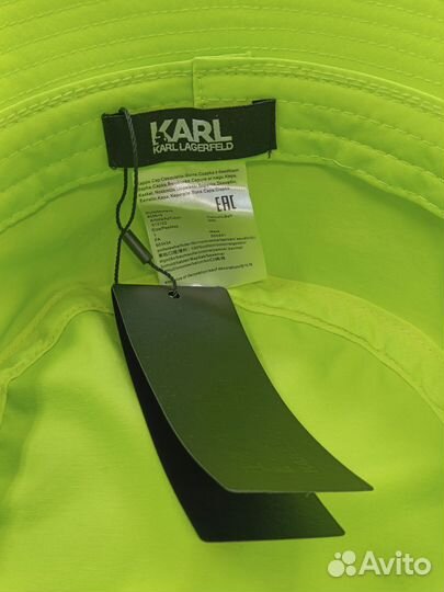 Панама летняя Карл Лагерфельд зеленая