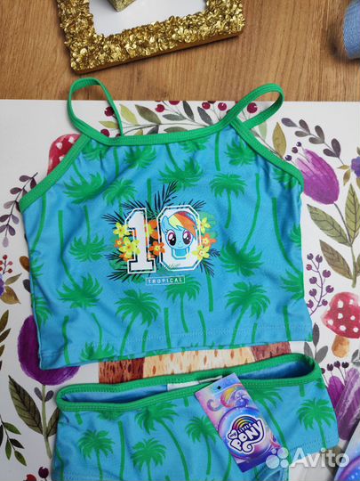 Купальник для девочки 98/104 Германия новый