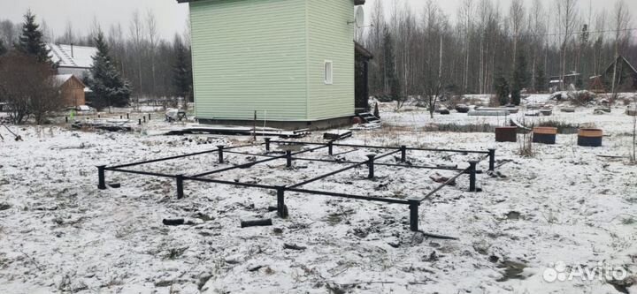 Винтовые сваи для веранды