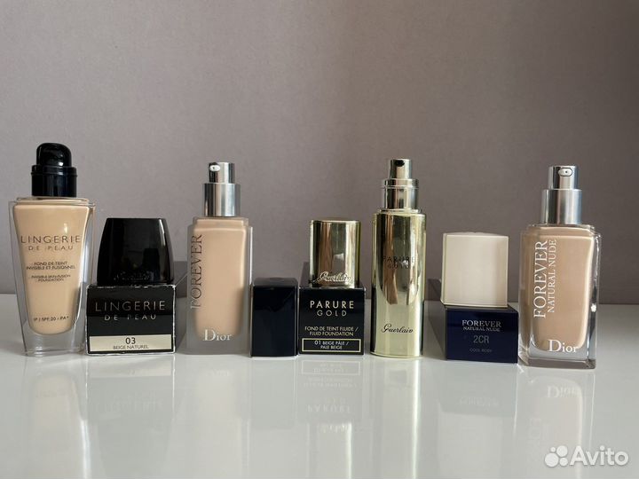 Dior forever,Guerlain parure, lingerie DE peau