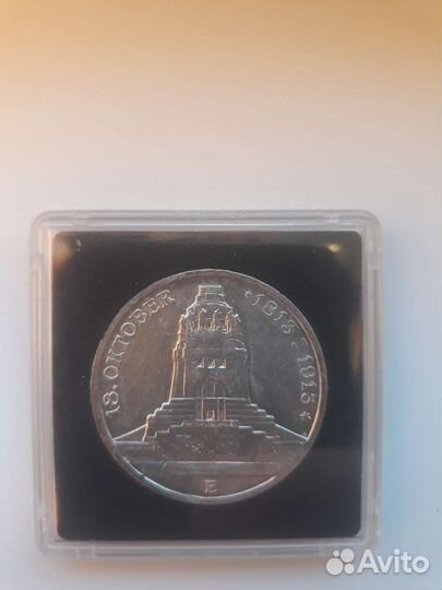 3 марки 1913 года 100 лет битвы под Лейпцигом