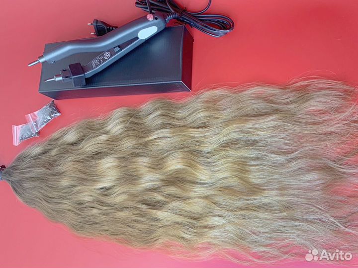 Волосы на капсулах долями