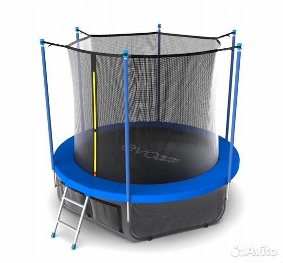 Батут EVO jump Internal 8ft Sky + нижняя сеть