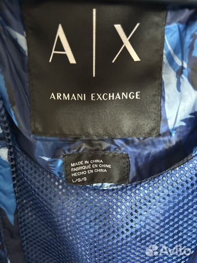 Ветровка олимпийка armani exchange оригинал