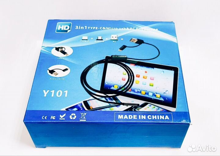 Эндоскоп с гибким кабелем 2м 5м 10м