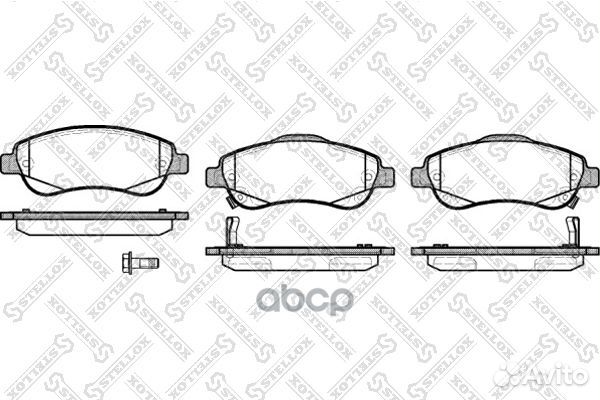 001 081B-SX 1289 02 колодки дисковые п Honda