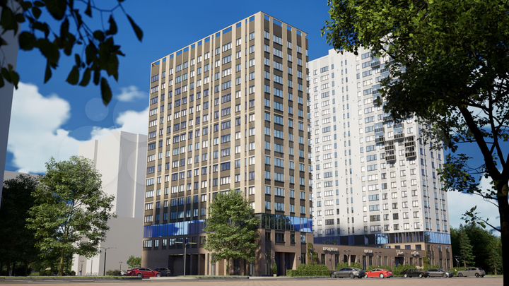 2-к. квартира, 49,7 м², 18/22 эт.