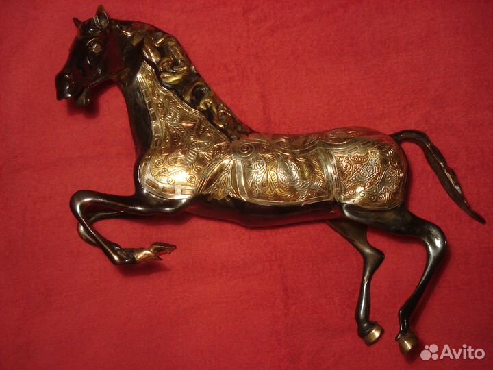 Арабский Жеребец Чеканка Конь Лошадь Декор 52см