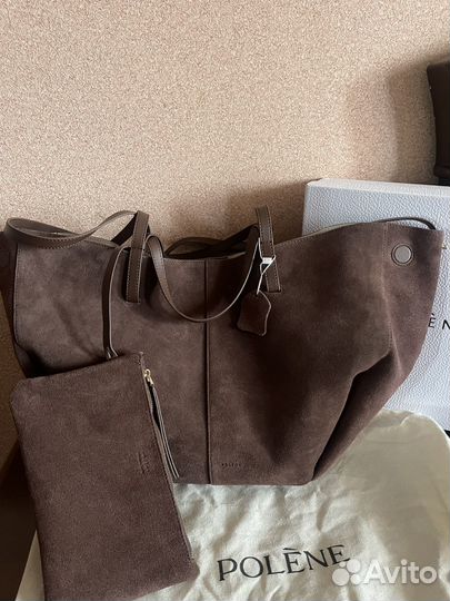Сумка polene замшевая