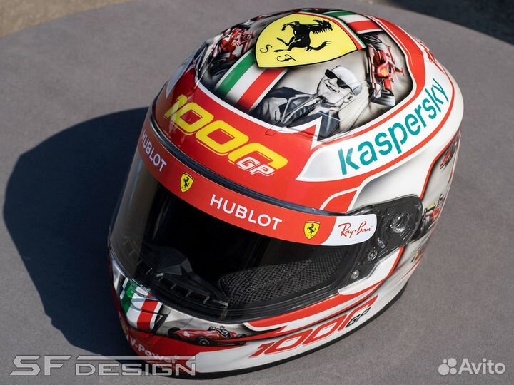 Шлем с аэрографией 1000 Grands Prix Formula 1