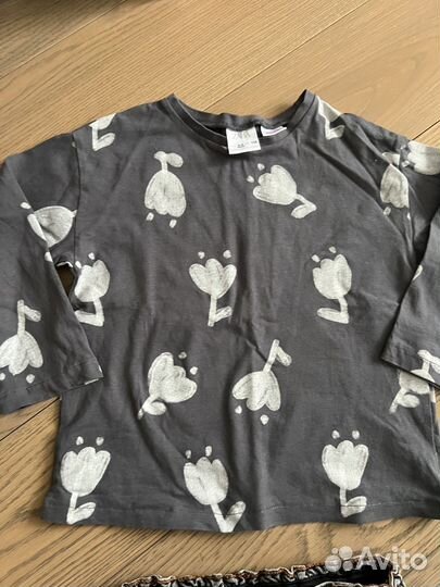 Джинсы лонгслив Zara на 4-5 лет 110см