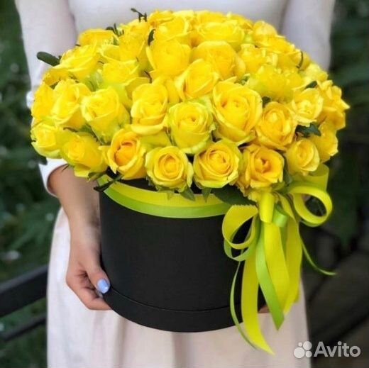 Розы в коробке