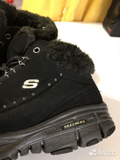 Кроссовки ботинки зимние женские skechers