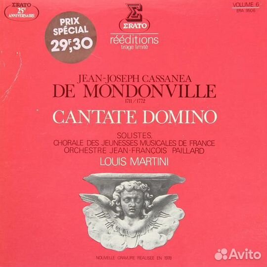 Винтаж - jean-joseph cassanea DE mondonville: cant