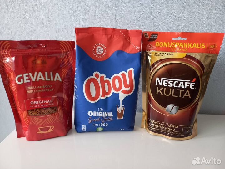 Gevalia, Nescafe Kulta, O'boy, зуб пасты, вит-ны